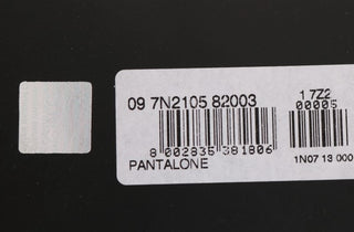 Pantalones ajustados de algodón elástico negros