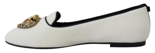 Weiße Samt Slipper Loafer flache Schuhe