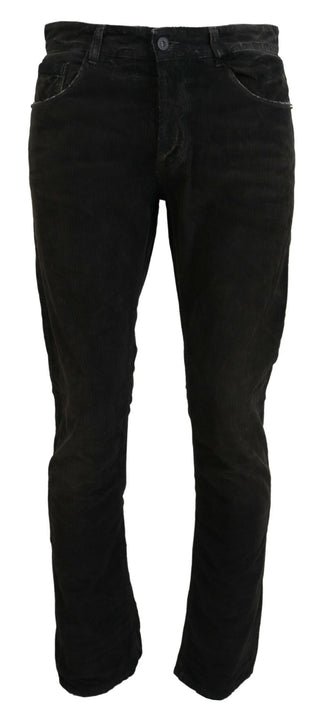 Graue Herren Cordhose