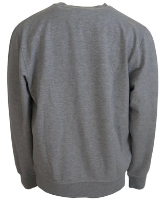 Sudadera gris para hombre tipo pulóver