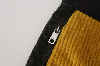 Schwarz-gelbe Baumwoll-Herrenhose