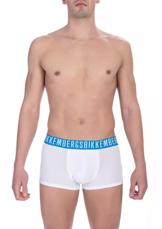 Bóxer blanco de algodón para hombre