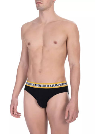 Schwarzer Herrenslip aus Baumwolle