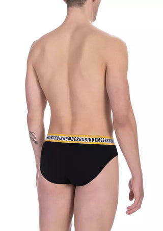 Schwarzer Herrenslip aus Baumwolle