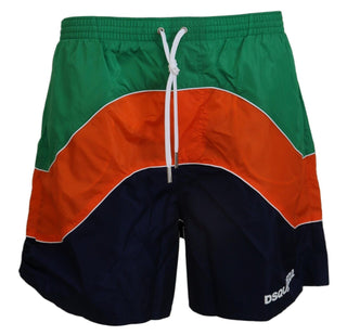 Pantalones cortos de playa para hombre con logo multicolor