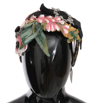 Mehrfarbige Tiara Blütenkristall Schleife Diadem Haarband