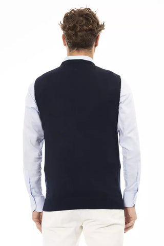 Chaqueta de viscosa azul para hombre