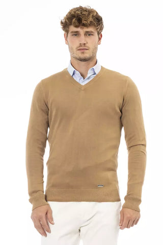 Beigefarbener Herrenpullover aus Modal