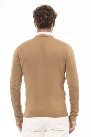 Beigefarbener Herrenpullover aus Modal