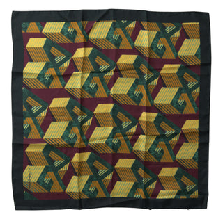 Pañuelo cuadrado estampado multicolor