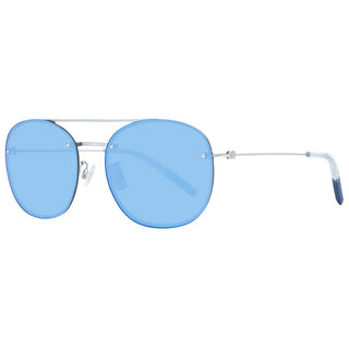 Blaue Sonnenbrille aus Metall und Kunststoff