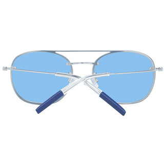 Blaue Sonnenbrille aus Metall und Kunststoff