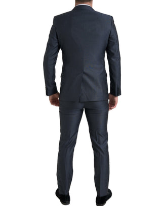 Traje MARTINI azul de 2 piezas y doble botonadura