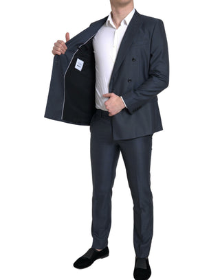 Traje MARTINI azul de 2 piezas y doble botonadura