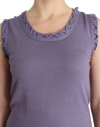 Vestido de jersey de algodón morado