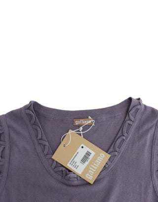 Vestido de jersey de algodón morado