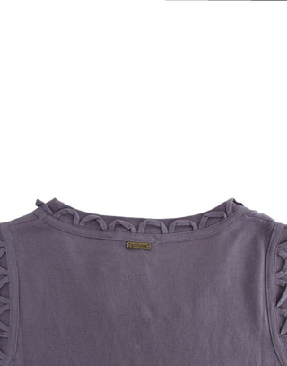 Vestido de jersey de algodón morado