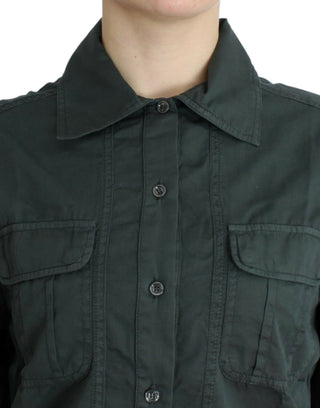 Camisa de botones gris