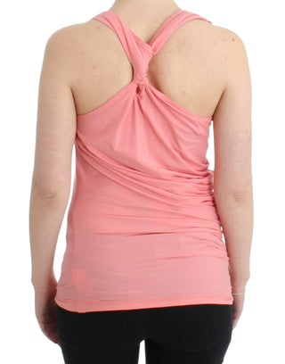 Rosa Baumwoll-Tanktop
