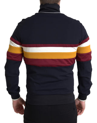 Blauer Strickjacke Heraldik Full Zip Pullover