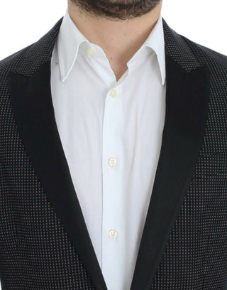 Dark Gray Wool Silk Slim MARTINI Jacket Blazer