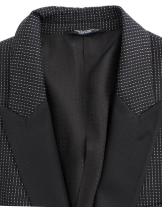 Dark Gray Wool Silk Slim MARTINI Jacket Blazer