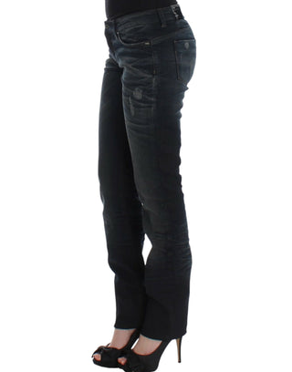 Jeans de pierna ajustada azul