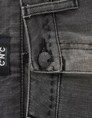 Jeans de pierna recta gris