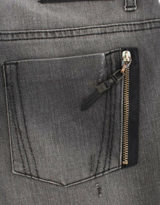Jeans de pierna recta gris