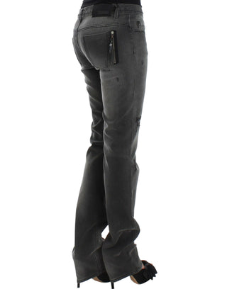 Jeans de pierna recta gris