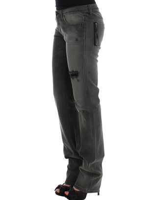 Jeans de pierna recta gris