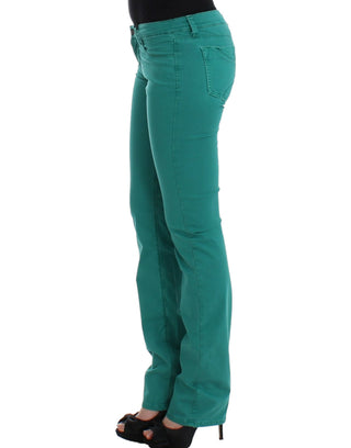 Jeans de pierna recta verde