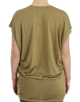 Camiseta de manga corta con estampado verde