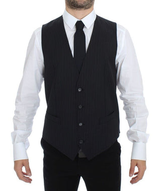 Chaleco de Vestido Formal Gris Elástico