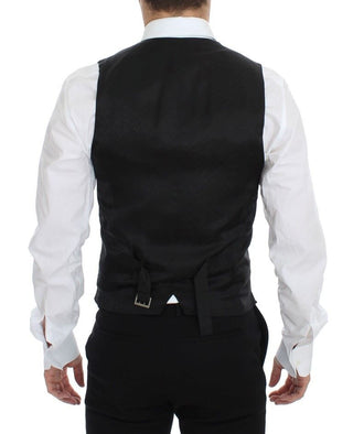 Chaleco de Vestido Formal Azul de Lana