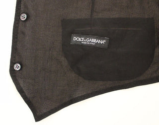 Schwarze Weste aus Wolle, formell, Gilet, Jacke