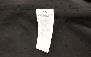Blazer de vestido de lana y seda negra