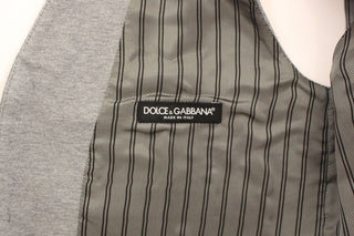 Blazer de vestido de algodón elástico gris