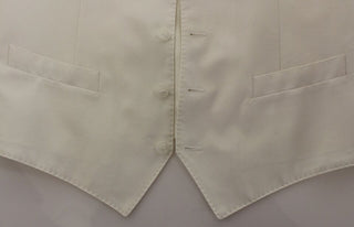 Weiße Weste aus Baumwoll-Seiden-Mix, Blazer
