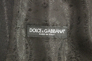 Chaleco de Vestido Negro de Lana con Logo a Rayas