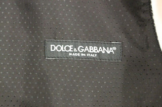 Chaleco de Vestido Gris de Mezcla de Algodón con Logo