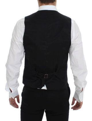 Graue Woll-Anzugweste Gilet Weste