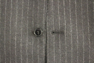 Chaleco de Vestido Gris de Lana con Logo