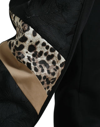 Pantalones jogger ajustados de algodón elástico negro  