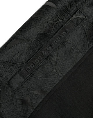 Pantalones jogger ajustados de algodón elástico negro  