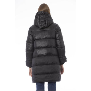 Black Nylon Jacket Coat