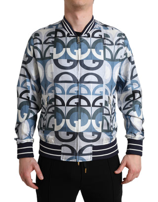 Mehrfarbige Bomberjacke mit Logodruck