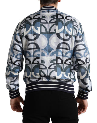 Mehrfarbige Bomberjacke mit Logodruck
