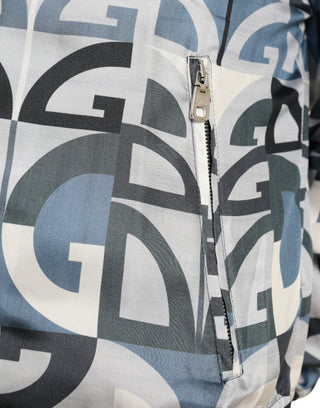 Mehrfarbige Bomberjacke mit Logodruck