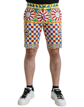 Bermudas para hombre con estampado Carretto multicolor